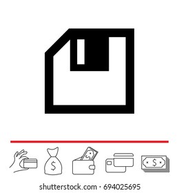 diskette icon. vector illustration