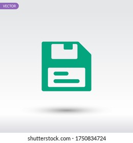 diskette Icon. Vector illustration EPS 10.