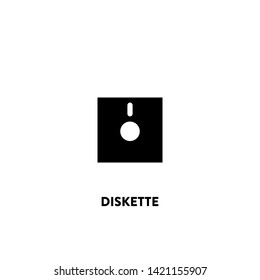 diskette icon vector. diskette sign on white background. diskette icon for web and app