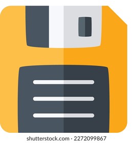 Diskette, multimedia,  fully editable vector flat icon

