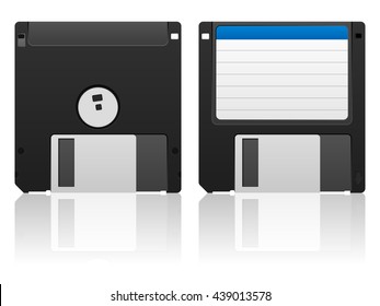 Diskette on a white background.
