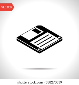 diskette save isometric 3d icon