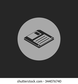 diskette save isometric 3d icon