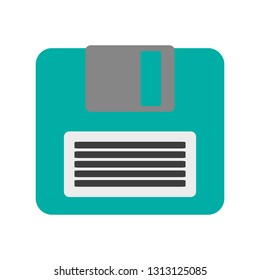 diskette save symbol isolated