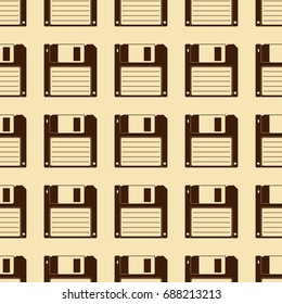 Diskette seamless pattern.