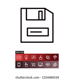 Diskette vector icon