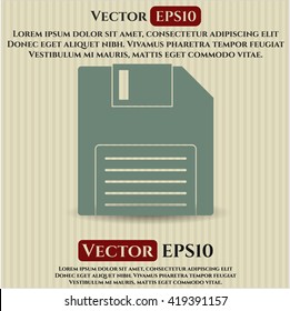 Diskette vector icon