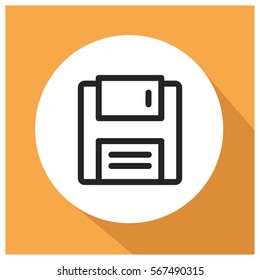 Diskette vector icon