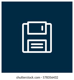 Diskette vector icon