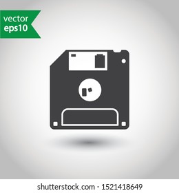 Diskette vector icon. Floppy disk sign. Save icon. Save flat sign design. Floppy disk symbol. EPS 10