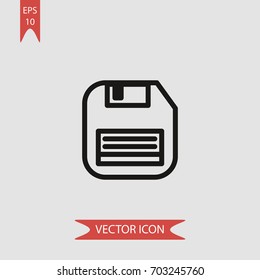 Diskette vector icon illustration symbol