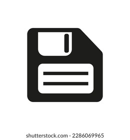 Diskette vector icon. Save file vector icon.