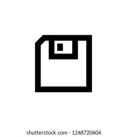 diskette vector icon. diskette sign on white background. diskette icon for web and app