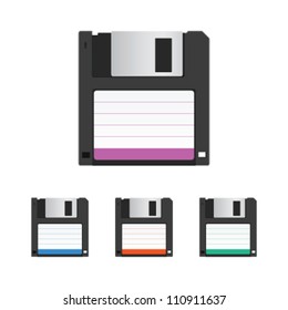 Diskette. Vector illustration.