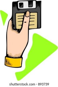 Diskette.Vector illustration