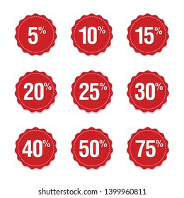 Diskon price logo design vector