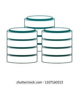 Disks servers technology blue lines
