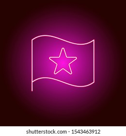 Dislike, arm vector icon. Element of simple icon for websites, web design, mobile app, info graphics. Pink color. Neon vector