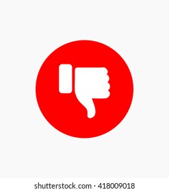 Dislike button icon illustration.