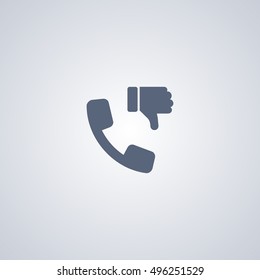 DIslike contact vector icon