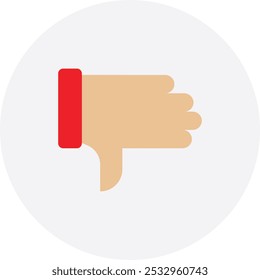 Dislike Feedback Unlike Icon Vector Flat Illustration