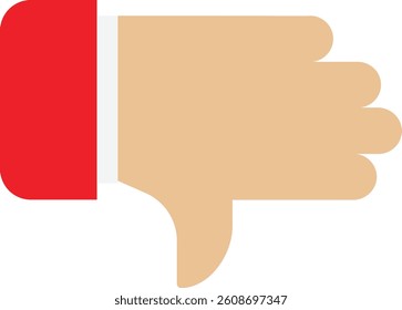Dislike Feedback Unlike Icon Vector Flat Illustration