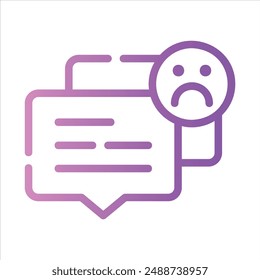 dislike in flat design style