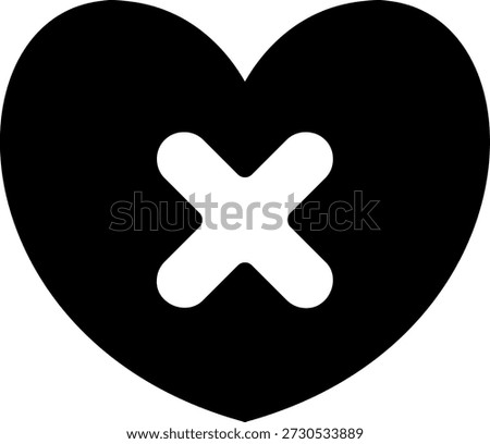 dislike glyph icon illustration vector