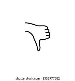 Dislike hand gesture