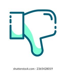 dislike hate media e commerce dual tones icon