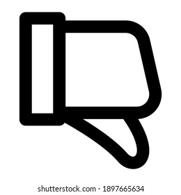 Dislike icon black outline, you can use for commercial