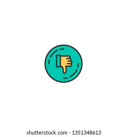 Dislike icon design. Shopping icon vector illustration