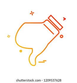 Dislike icon design vector