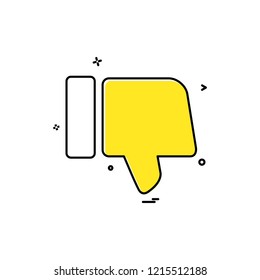 Dislike icon design vector 