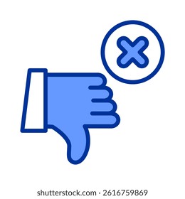 Dislike Icon Element For Design