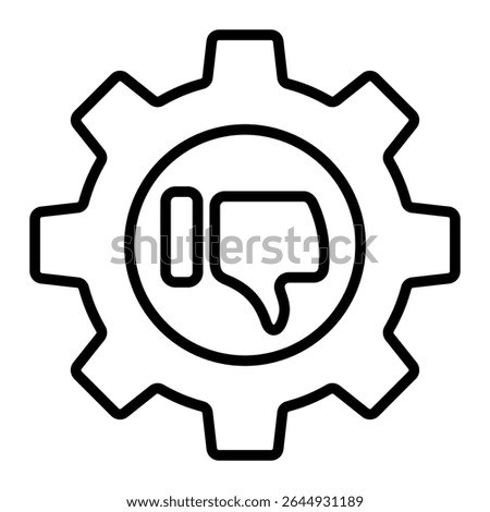 Dislike Icon Element For Design