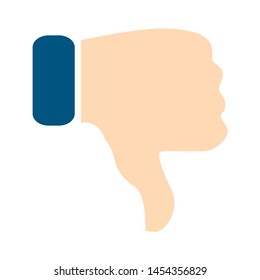 Dislike icon. flat illustration of Dislike. vector icon. Dislike thumbs down sign symbol