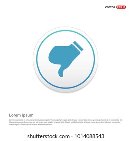 dislike icon Hexa White Background icon template