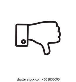 dislike icon illustration isolated vector sign symbol