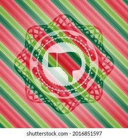 No me gusta el icono dentro del emblema de navidad. 