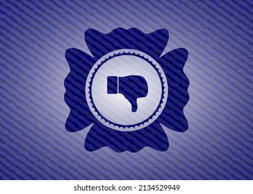 no le gusta el icono dentro del emblema con un fondo jean de alta calidad. 
