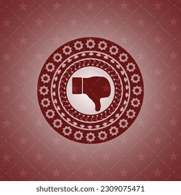 Ikone in rotem Symbol oder Emblem. 