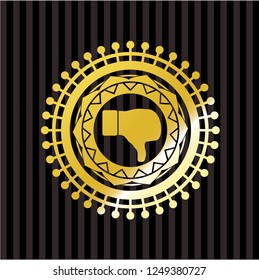 dislike icon inside shiny emblem