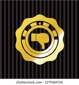 dislike icon inside shiny emblem