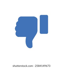 Dislike icon isolated on white bacground