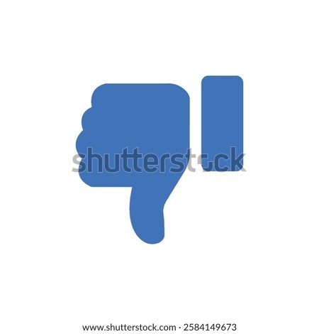 Dislike icon isolated on white bacground