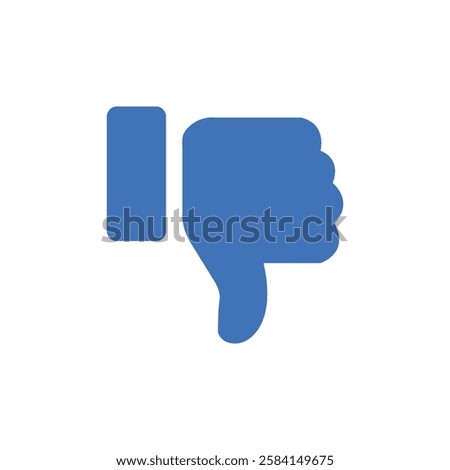Dislike icon isolated on white bacground