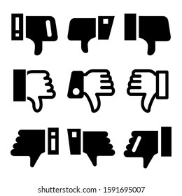 dislike icon isolated sign symbol vector illustration - Collection of high quality black style vector icons
