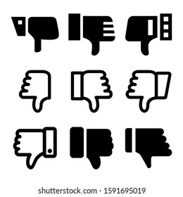 dislike icon isolated sign symbol vector illustration - Collection of high quality black style vector icons
