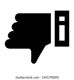 dislike icon isolated sign symbol vector illustration - high quality black style vector icons
